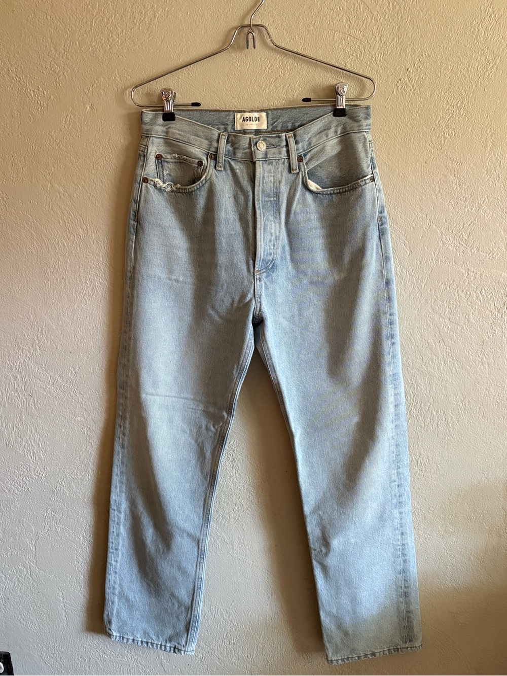 Agolde 90’s Pinch Waist Light Wash Jeans